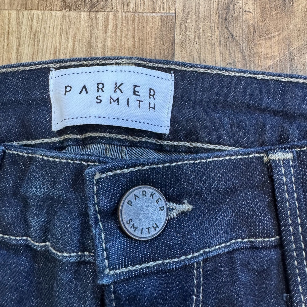 PARKER SMITH Bombshell Horizon High Rise Cropped Jeans Dark Indigo, size 26 NWT - Picture 4 of 16